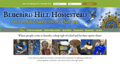 Desktop Screenshot of bluebirdhillhomestead.com